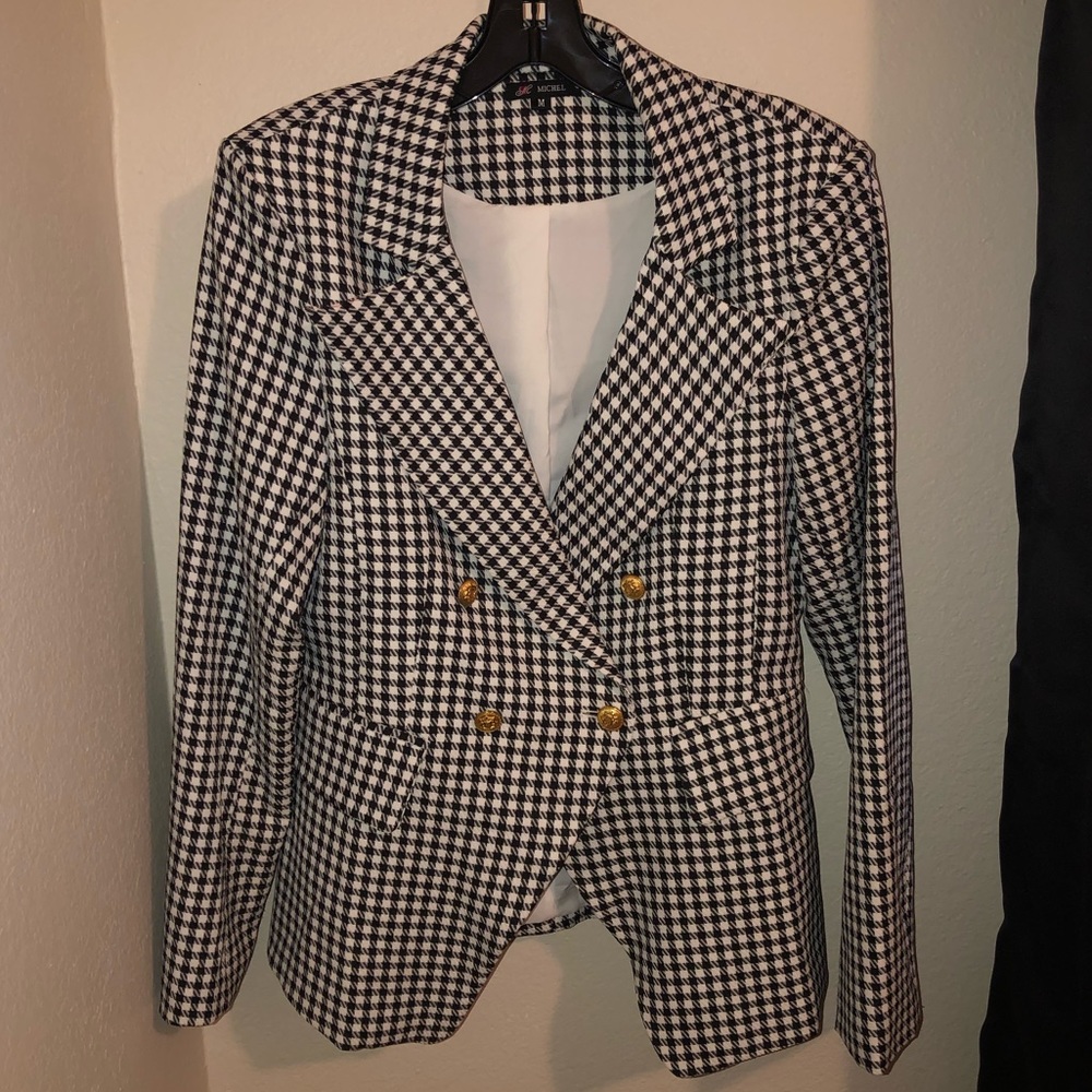 Blazer with gold buttons